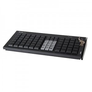 Программируемая клавиатура POScenter S77A (77 клавиш, MSR, ключ, USB, черная)