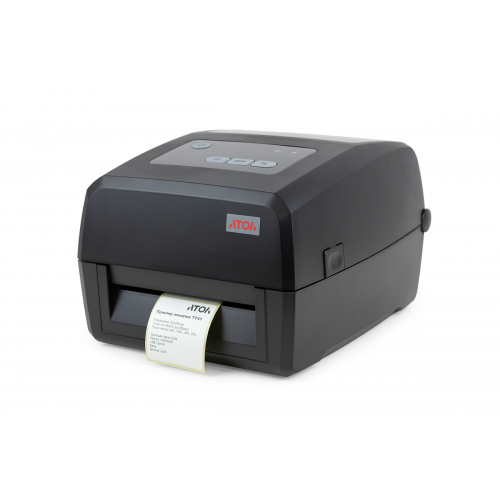 Термотрансферный принтер этикеток АТОЛ ТТ43 (300 dpi, черный, термотрансферная печать, USB/RS-232/Ethernet)